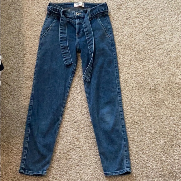 high rise kids jeans